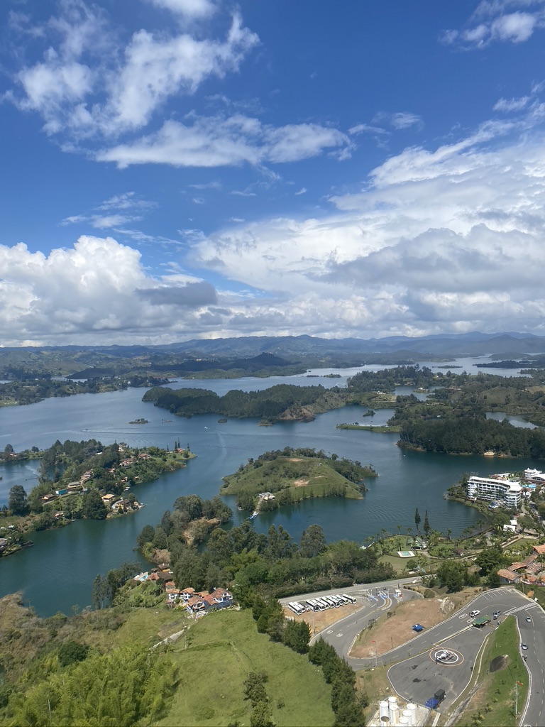 view from guatape in Medellín 