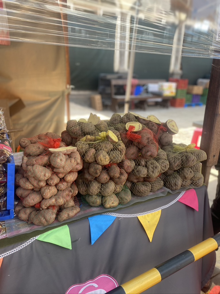 potatoes in the Lima local market