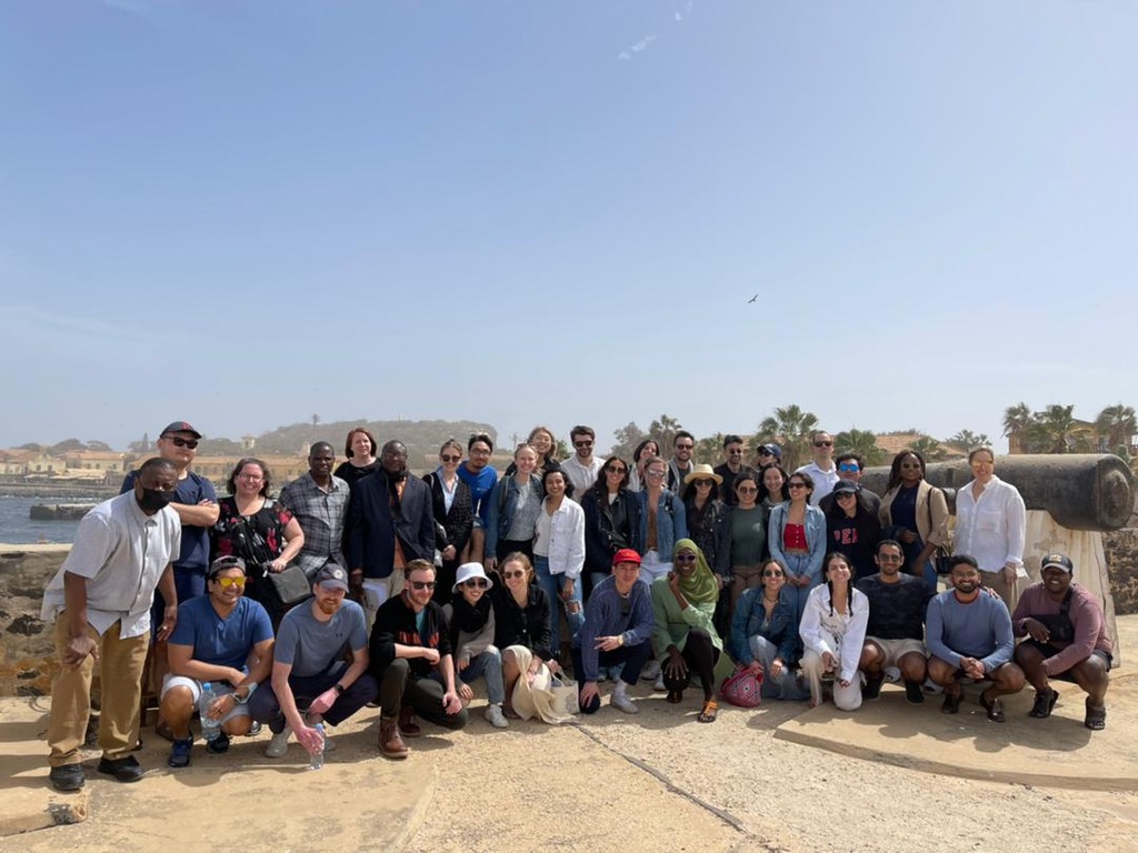 picture with the class in senegal 