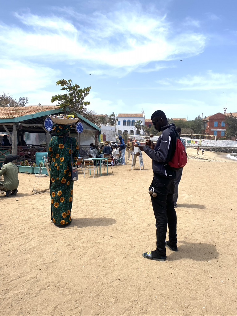 local people of ile goree in senegal 