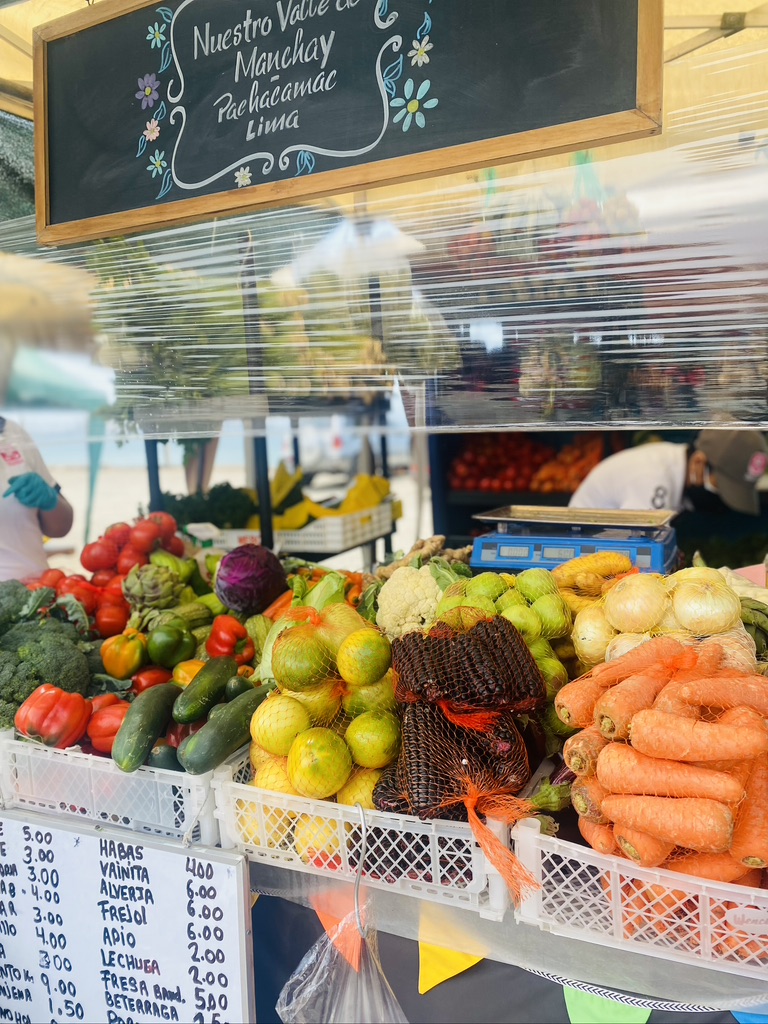 fruits in the Lima local market