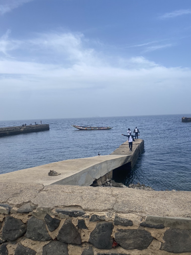 views from ile goree in senegal 