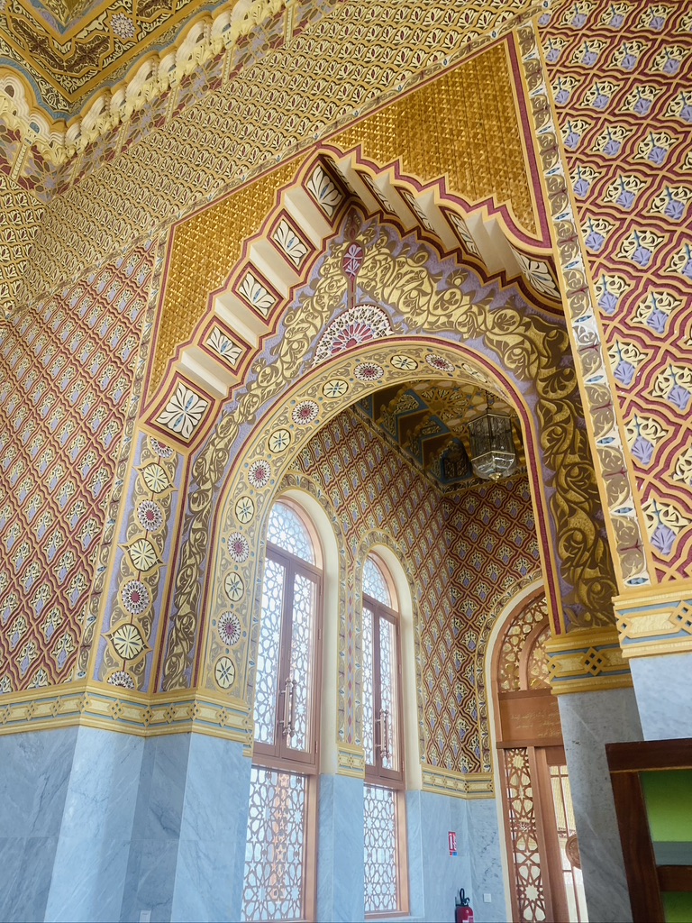 Interior design of a mosque in senegal