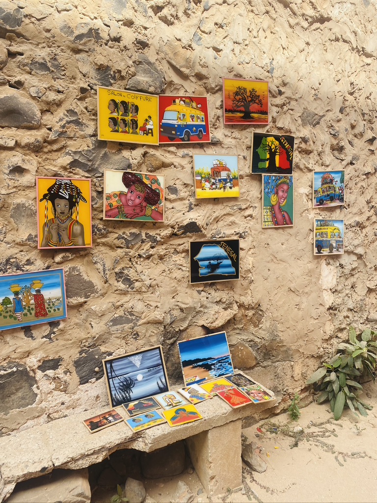 art of ile goree in senegal 