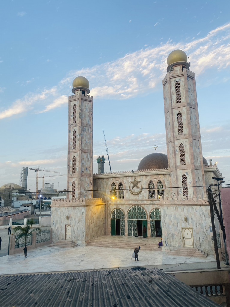 a mosque in TIVAOUANE IN SENEGAL