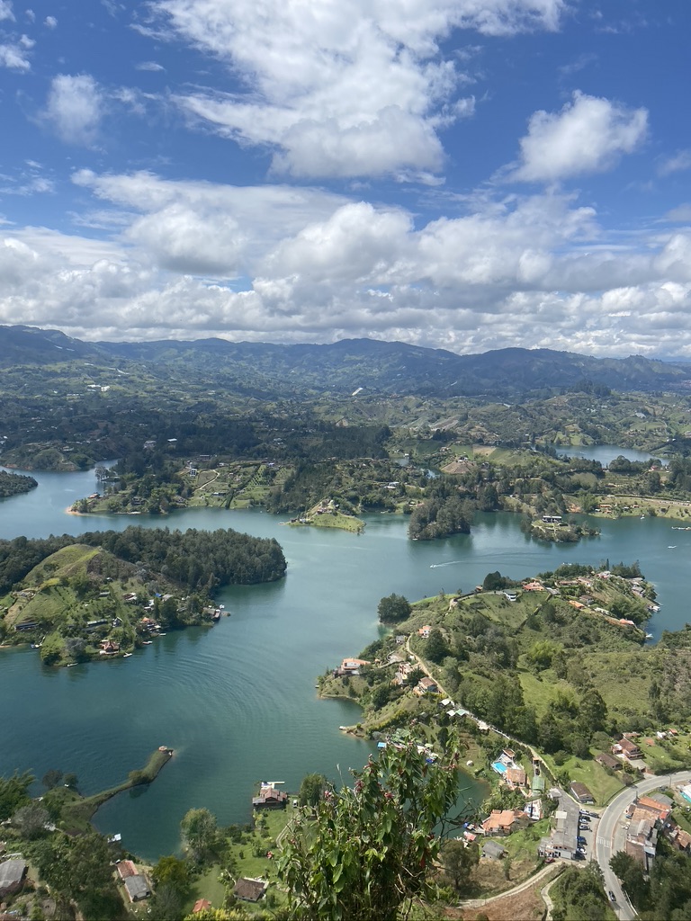 view from Guatape in Medellín 